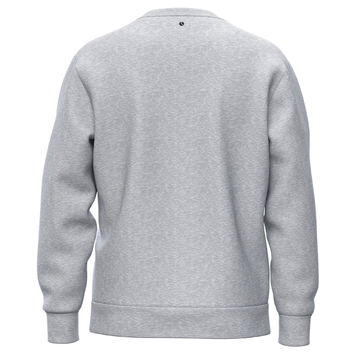 Achterzijde van het grijs gemeleerde Bjorn Borg Essential 1 Sweatshirt met ribboorden