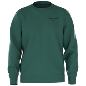 Vooraanzicht van het donkergroene Bjorn Borg Essential 1 Sweatshirt met borstlogo