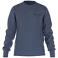 Bjorn Borg Essential 1 sweater voor heren in staalblauw, vooraanzicht met logo