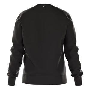 Achterzijde van de zwarte Bjorn Borg Essential 1 sweater met ronde hals