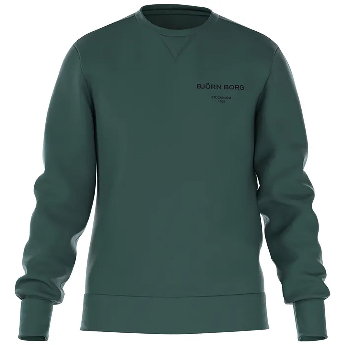 Bjorn Borg Essential 1 sweater voor heren in smaragdgroen, vooraanzicht