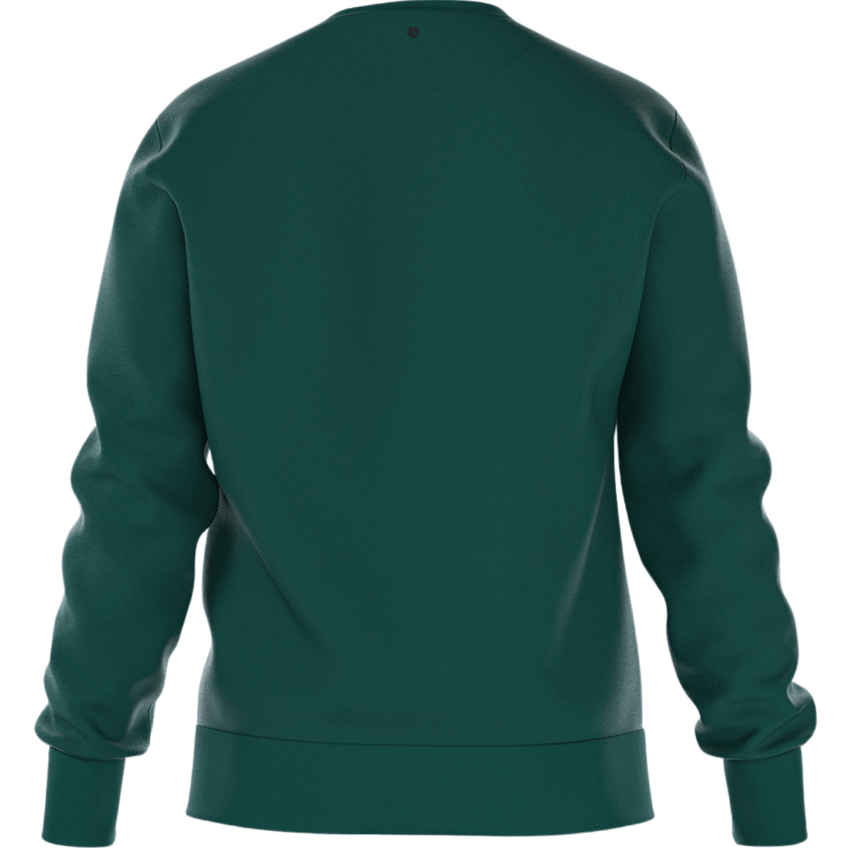 Achterzijde van de smaragdgroene Bjorn Borg Essential 1 sweater voor heren