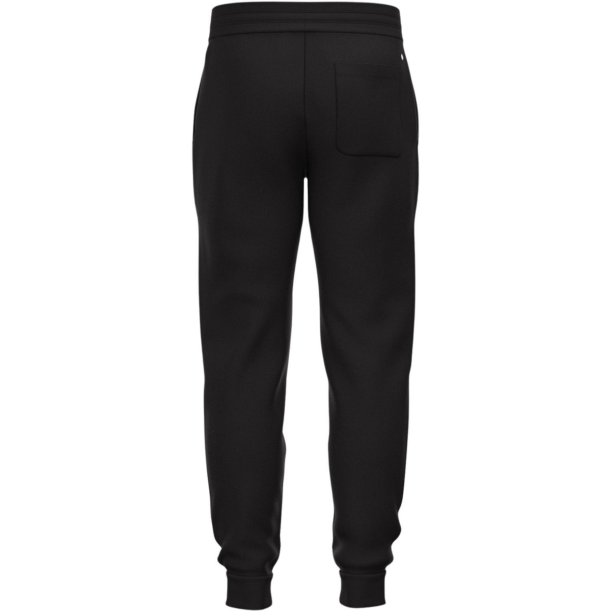 Achterzijde van de zwarte Bjorn Borg Essential 1 Tapered Sweatpants met achterzak