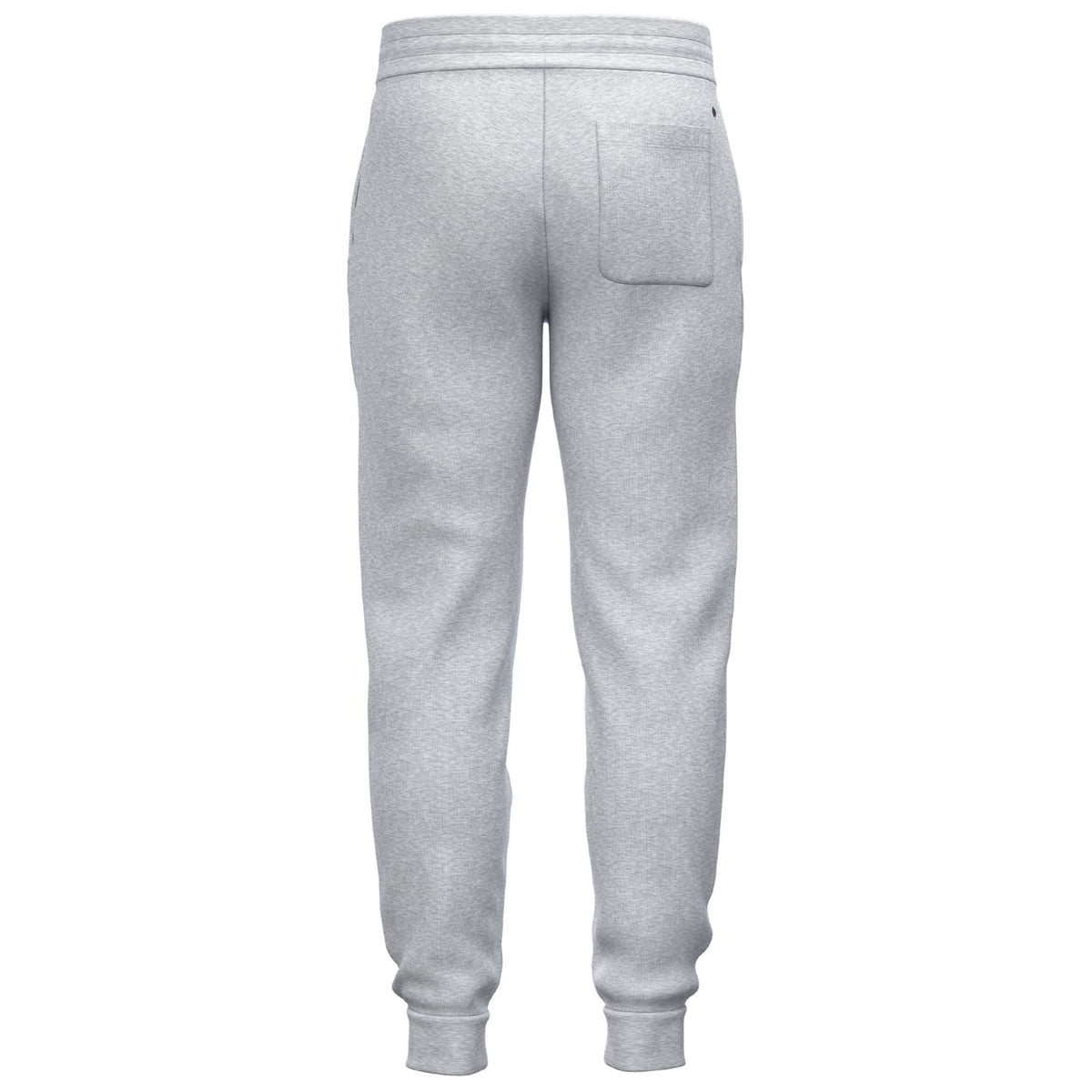 Achterzijde van de grijs gemeleerde Bjorn Borg Essential 1 Tapered Sweatpants