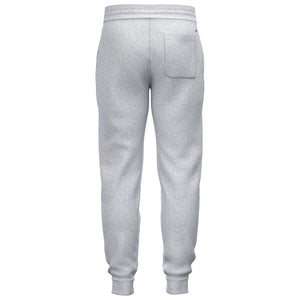 Achterzijde van de grijs gemeleerde Bjorn Borg Essential 1 Tapered Sweatpants