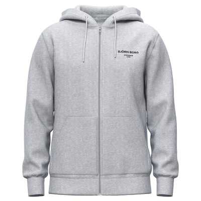 Björn Borg Essential 1 Zip Hoodie, vaaleanharmaa
