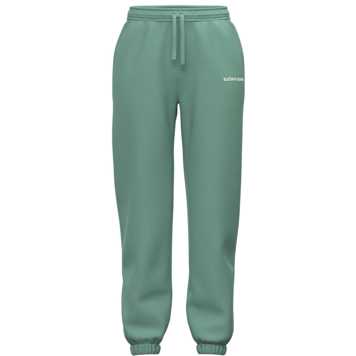 Vooraanzicht van de groene Bjorn Borg Essential 4 Sweatpants W dames joggingbroek