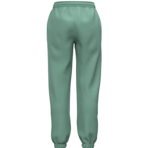 Achterzijde van de groene Bjorn Borg Essential 4 Sweatpants W met brede tailleband