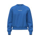 Bjorn Borg Essential 4 sweater voor dames in blauw met ronde hals, vooraanzicht