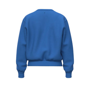 Achterzijde van de blauwe Bjorn Borg Essential 4 sweater voor dames