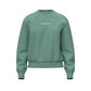 Bjorn Borg Essential 4 sweater voor dames in groen met ronde hals, vooraanzicht