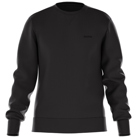 Vooraanzicht van het zwarte Bjorn Borg Essential 4 Sweatshirt met klein borstlogo