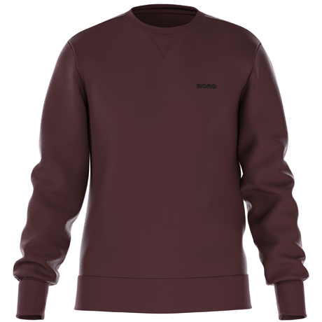 Vooraanzicht van het bordeauxrode Bjorn Borg Essential 4 Sweatshirt met borstlogo