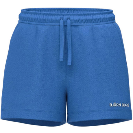 Bjorn Borg Essential 4 sweatshort voor dames in blauw met koord, vooraanzicht