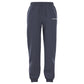 Vooraanzicht van de donkerblauwgrijze Essential 4 W Sweatpants met wit Bjorn Borg logo