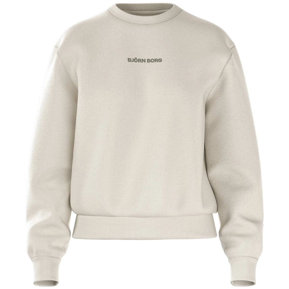 Björn Borg Essential 4 W Sweatshirt Tofu - ten voeten uit op model