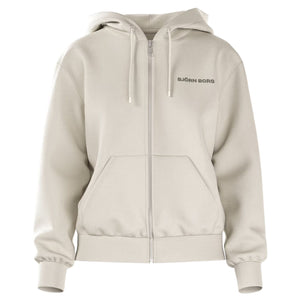 Bjorn Borg Essential sweatvest voor heren in beige met doorlopende rits
