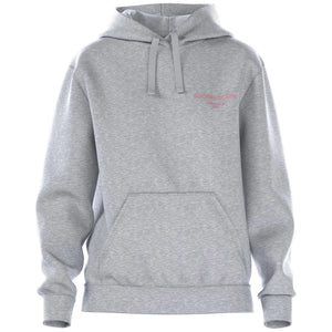 Bjorn Borg Essential 1 hoodie voor dames in grijsmelange, vooraanzicht met buidelzak
