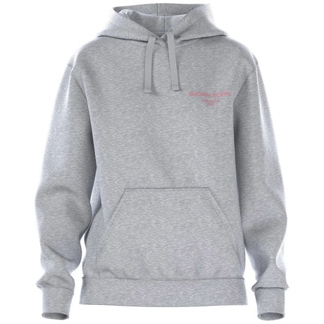 Bjorn Borg Essential 1 hoodie voor dames in grijsmelange, vooraanzicht met buidelzak