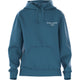 Bjorn Borg Essential 1 hoodie voor dames in petrolblauw, vooraanzicht met buidelzak