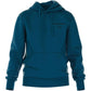 Vooraanzicht van de petrolblauwe Bjorn Borg Essential 1 Hoodie met kangoeroezak