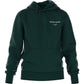 Vooraanzicht van de donkergroene Bjorn Borg Essential 1 Hoodie met klein borstlogo