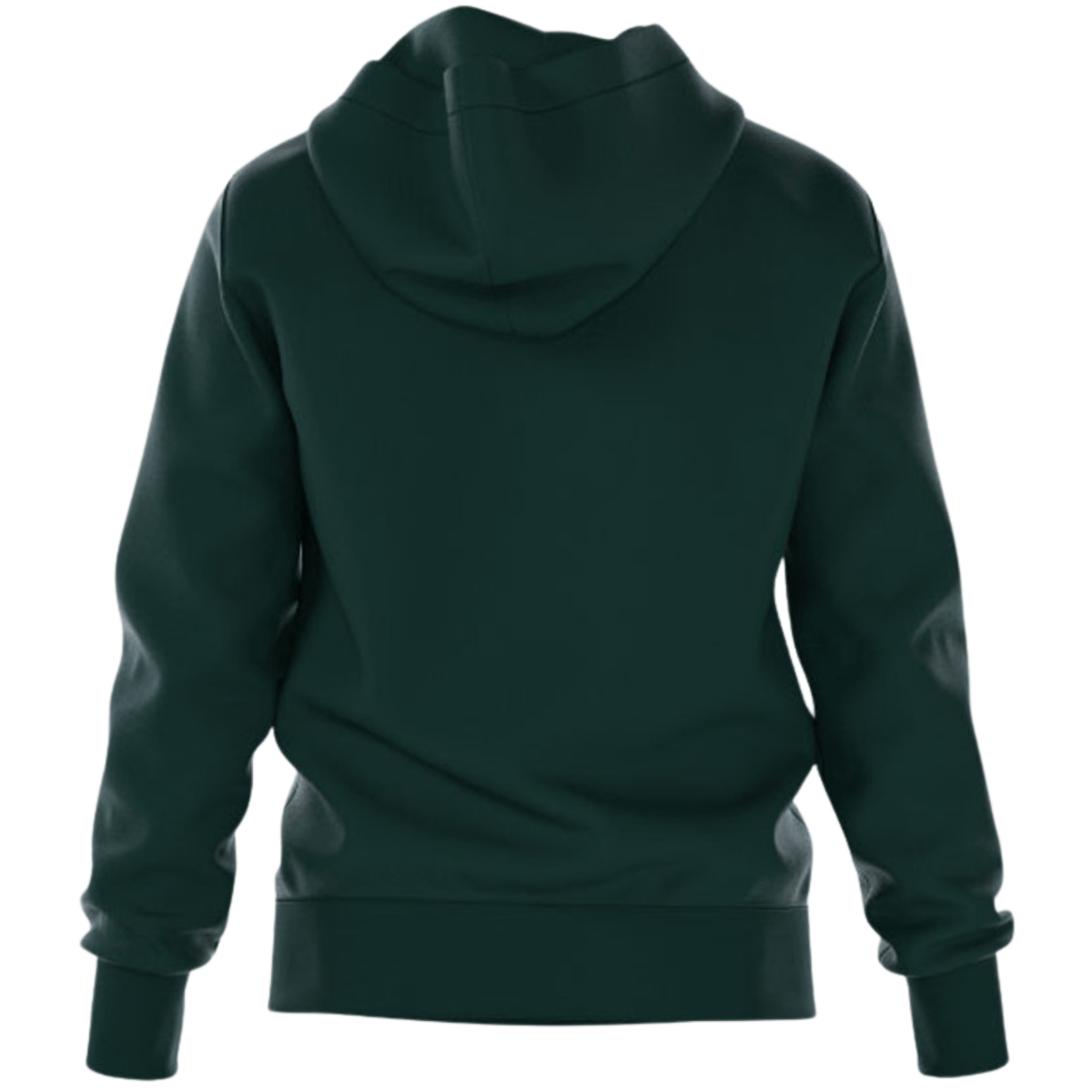 Achterzijde van de donkergroene Bjorn Borg Essential 1 Hoodie met capuchon