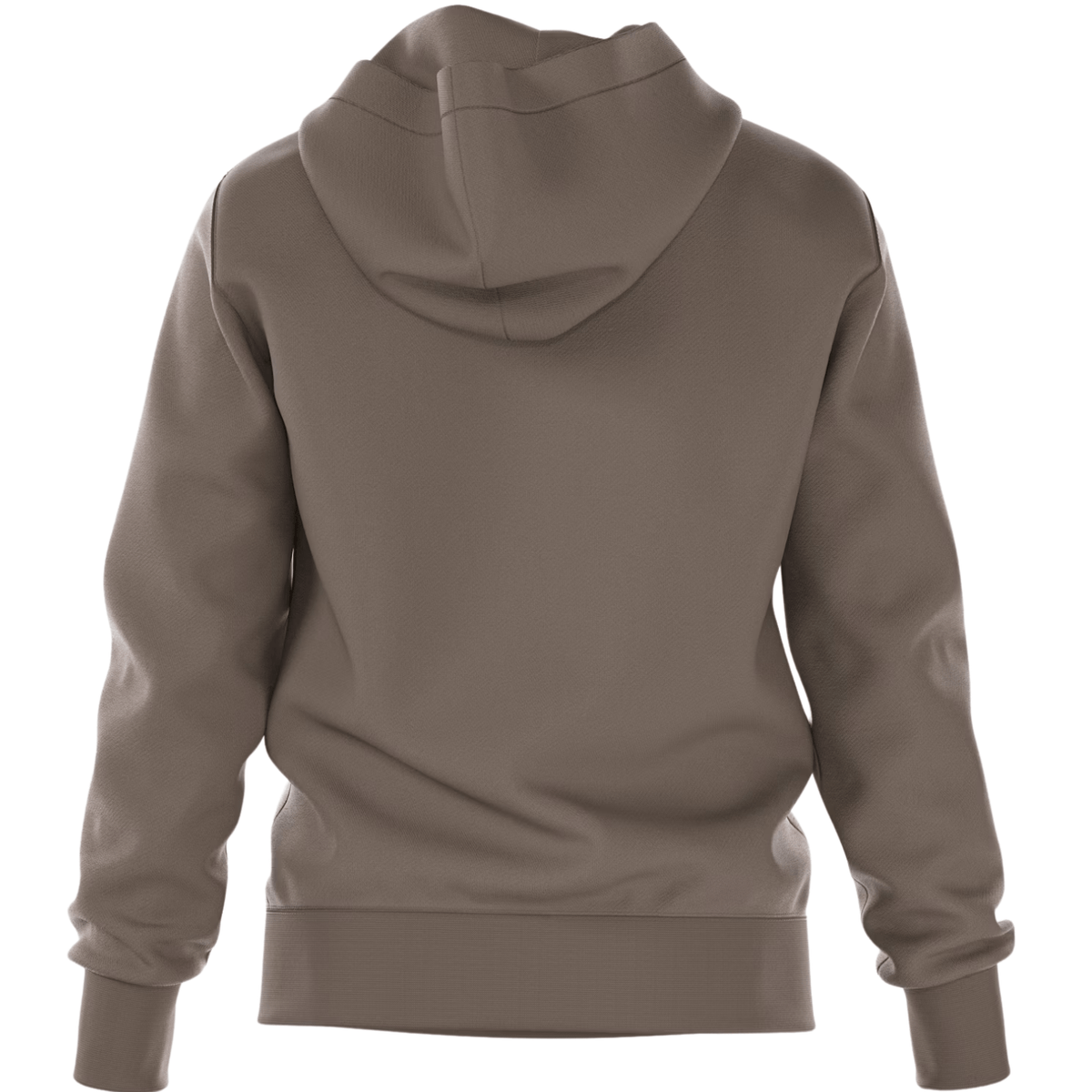 Achterzijde van de taupekleurige Bjorn Borg Essential 1 Hoodie met capuchon