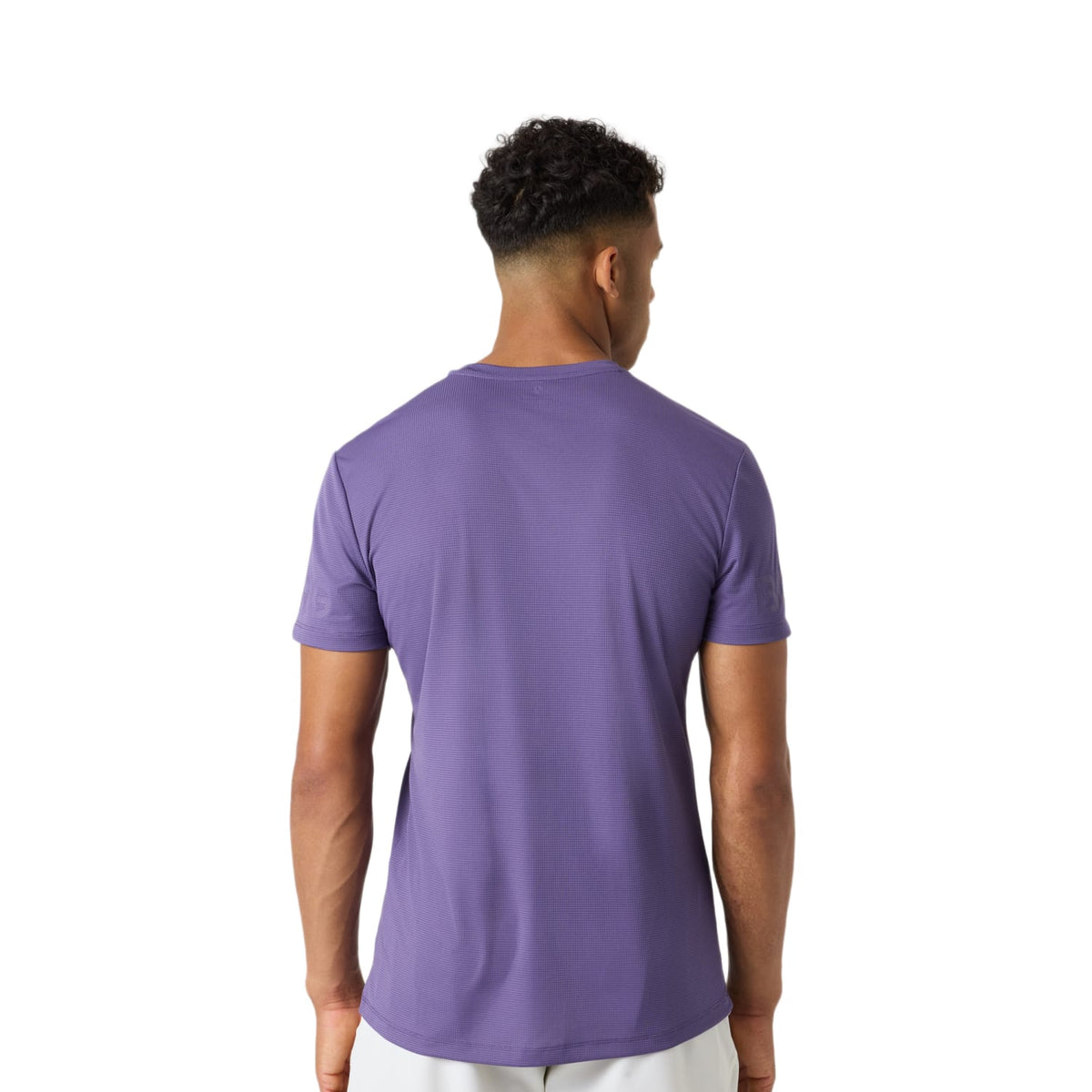 Achterzijde van het paarse Bjorn Borg Light T-shirt voor heren