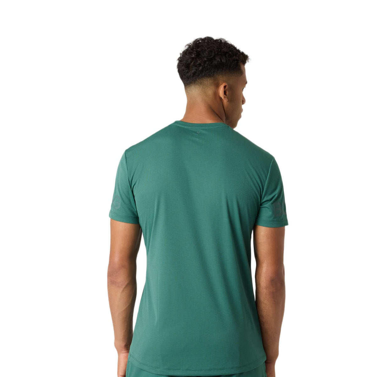 Achterzijde van het groene Bjorn Borg Light T-shirt voor heren