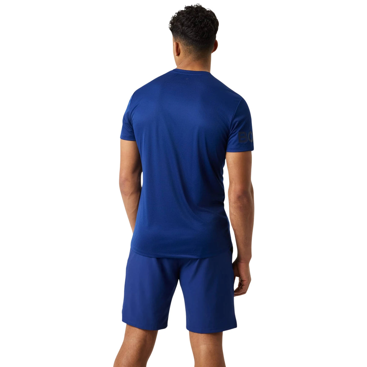Björn Borg Light T-shirt Blue Depths - op model (2)