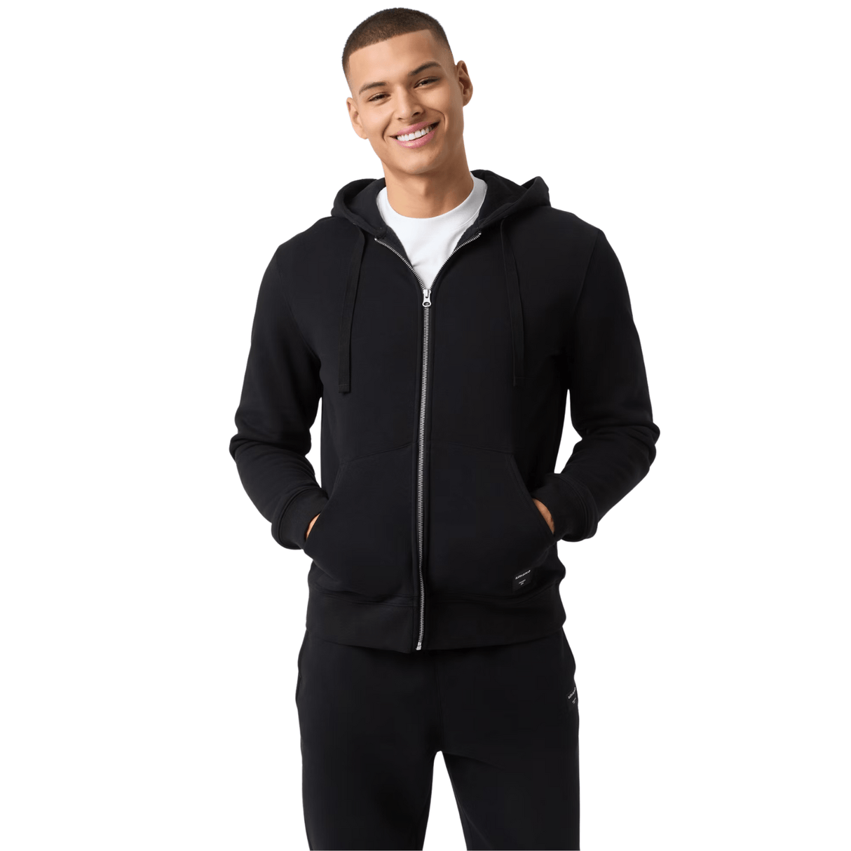 Björn Borg Men Centre Zip Hoodie Black - 