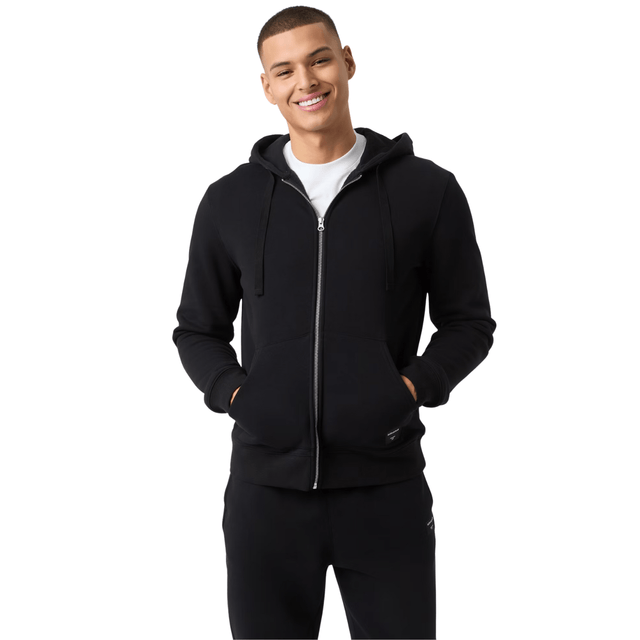 Bjorn Borg Centre ritshoodie voor heren in zwart, gedragen vooraanzicht