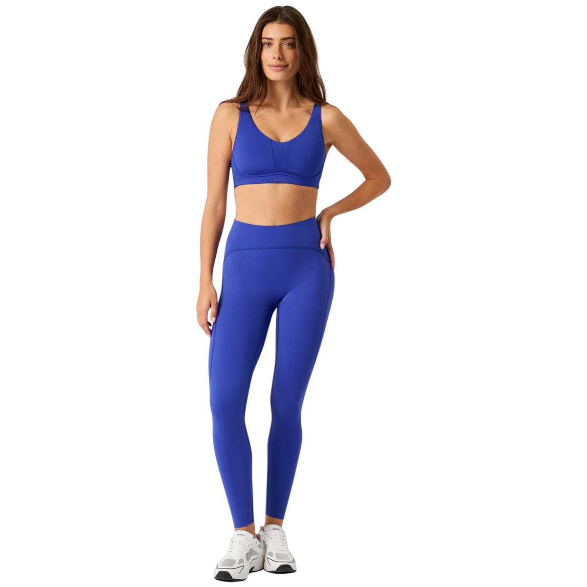 Björn Borg Reform Sports Bra Clematis Blue - ten voeten uit op model (3)
