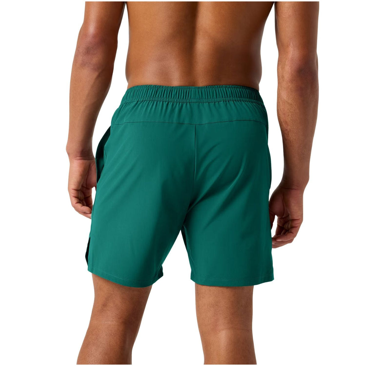 Achterzijde van de smaragdgroene Bjorn Borg Short Ace Racquet met elastische tailleband