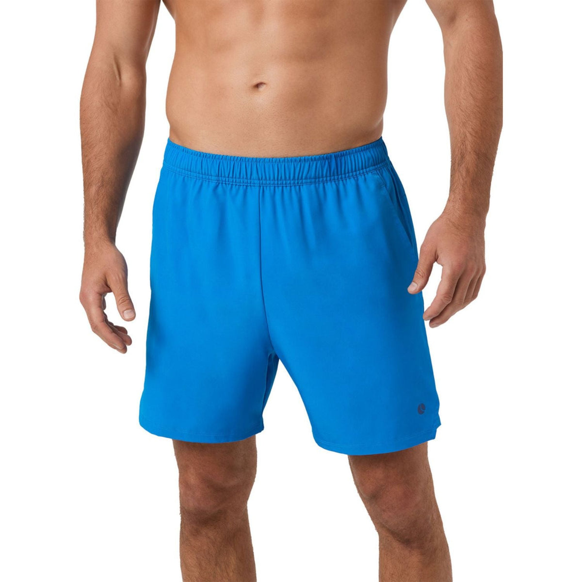 Vooraanzicht van de helderblauwe Bjorn Borg Short Ace Racquet met elastische tailleband