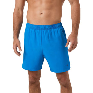 Vooraanzicht van de helderblauwe Bjorn Borg Short Ace Racquet met elastische tailleband