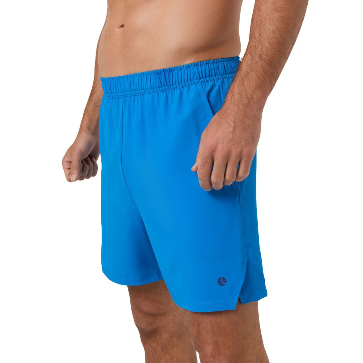 Zijaanzicht van de helderblauwe Bjorn Borg Short Ace Racquet met korte pijplengte