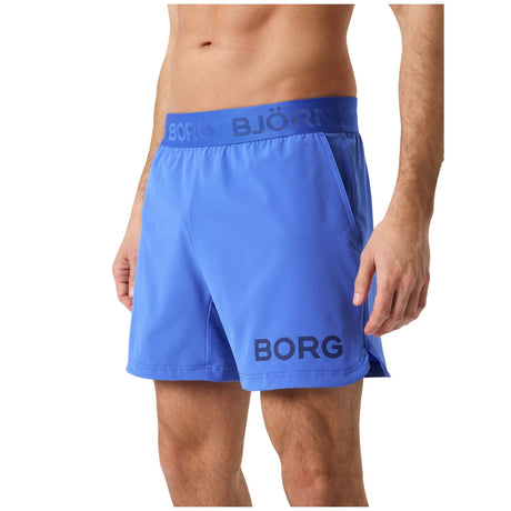 Bjorn Borg Short Shorts voor heren in korenblauw, gedragen vooraanzicht