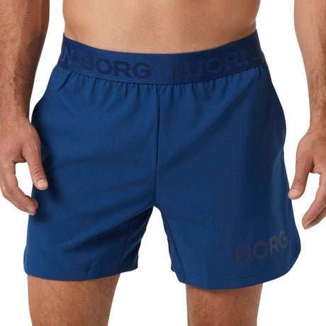 Bjorn Borg Short Shorts voor heren in petrolblauw, gedragen vooraanzicht