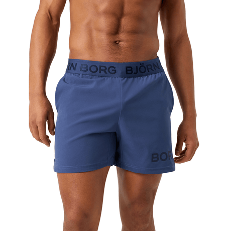 Bjorn Borg Short Shorts voor heren in staalblauw, gedragen vooraanzicht