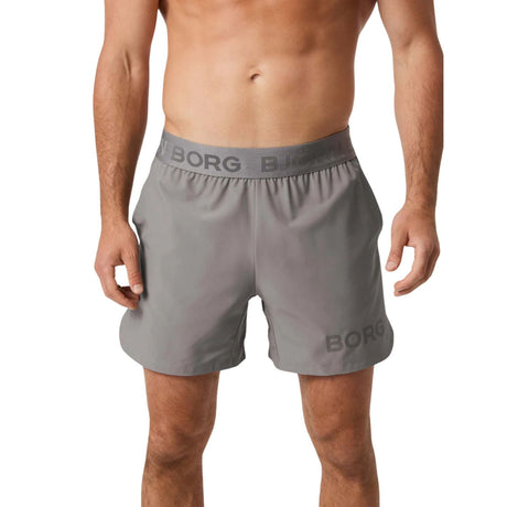 Bjorn Borg Short Shorts voor heren in warmgrijs, gedragen vooraanzicht