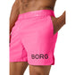Bjorn Borg Short Shorts voor heren in felroze, zijaanzicht met hand in de zak