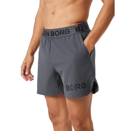 Bjorn Borg Short Shorts voor heren in donkergrijs, gedragen vooraanzicht