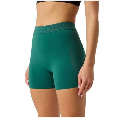 Bjorn Borg korte legging voor dames in groen met brede tailleband