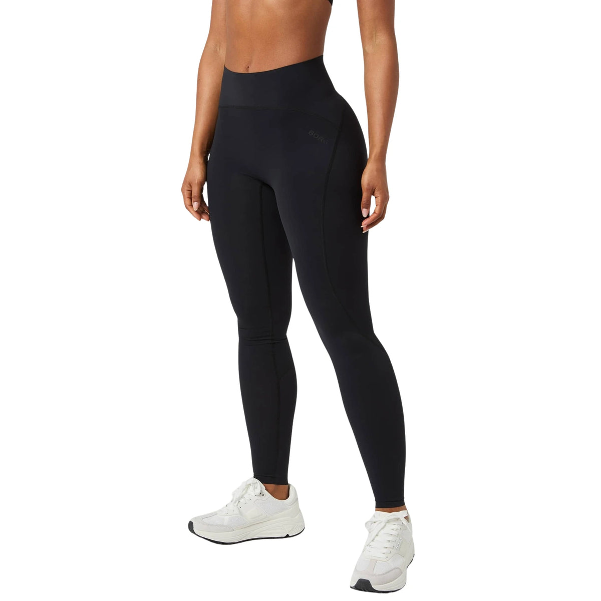 Björn Borg Sleek Tights Black - vooraanzicht op model