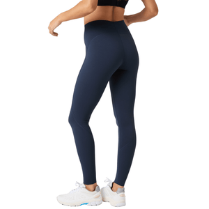 Zijaanzicht van de marineblauwe Bjorn Borg Sleek legging met hoge taille