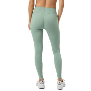 Achterzijde van de saliegroene Bjorn Borg Sleek legging, gedragen