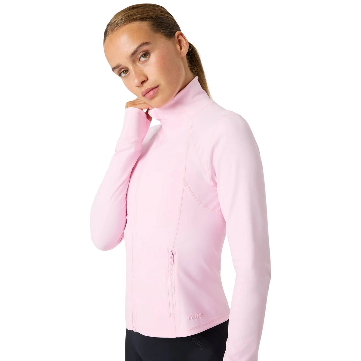 Björn Borg Soft Zip Midlayer - op model (7)