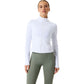 Bjorn Borg Soft midlayer vest voor dames in wit met opstaande kraag